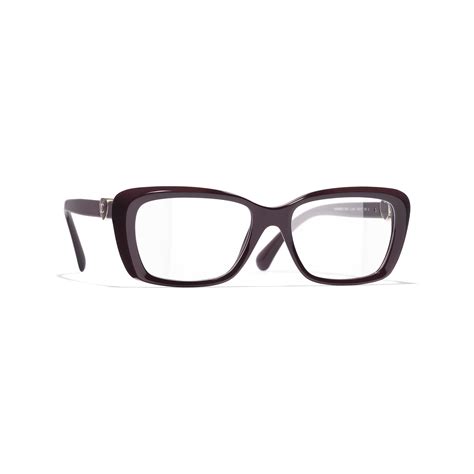 chanel acetate glasses burgundy ch3282|CHANEL .